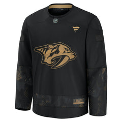 Nashville Predators Fanatics 2024 Military Appreciation Practice Jersey - Black Jerseys