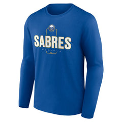 Buffalo Sabres Personalized Name & Number Midfielder Long Sleeve T-Shirt - Royal T-shirts