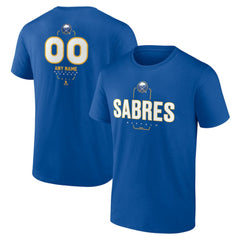Buffalo Sabres Personalized Name & Number Midfielder T-Shirt - Royal T-shirts