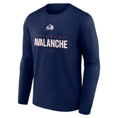 Colorado Avalanche Personalized Name & Number Midfielder Long Sleeve T-Shirt - Navy T-shirts