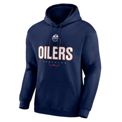 Edmonton Oilers Personalized Name & Number Midfielder Pullover Hoodie - Navy Hoodies