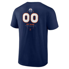 Edmonton Oilers Personalized Name & Number Midfielder T-Shirt - Navy T-shirts