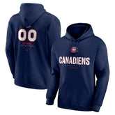 Montreal Canadiens Personalized Name & Number Midfielder Pullover Hoodie - Navy Hoodies