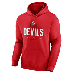 New Jersey Devils Personalized Name & Number Midfielder Pullover Hoodie - Red Jerseys