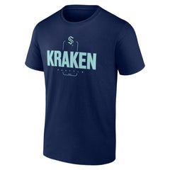 Seattle Kraken Personalized Name & Number Midfielder T-Shirt - Deep Sea Blue T-shirts