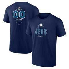 Winnipeg Jets Personalized Name & Number Midfielder T-Shirt - Navy T-shirts