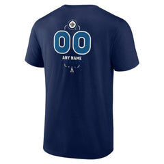 Winnipeg Jets Personalized Name & Number Midfielder T-Shirt - Navy T-shirts