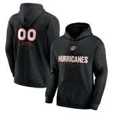 Carolina Hurricanes Personalized Name & Number Midfielder Pullover Hoodie - Black Hoodies