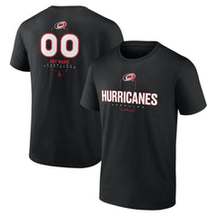 Carolina Hurricanes Personalized Name & Number Midfielder T-Shirt - Black T-shirts