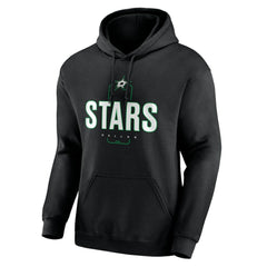 Dallas Stars Personalized Name & Number Midfielder Pullover Hoodie - Black Hoodies