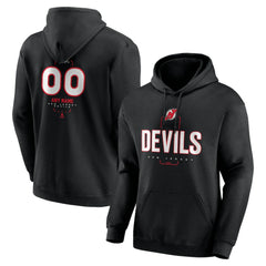 New Jersey Devils Personalized Name & Number Midfielder Pullover Hoodie - Black Jerseys