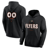 Philadelphia Flyers Personalized Name & Number Midfielder Pullover Hoodie - Black Hoodies