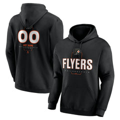 Philadelphia Flyers Personalized Name & Number Midfielder Pullover Hoodie - Black Hoodies