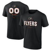 Philadelphia Flyers Personalized Name & Number Midfielder T-Shirt - Black T-shirts