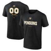 Pittsburgh Penguins Personalized Name & Number Midfielder T-Shirt - Black T-shirts