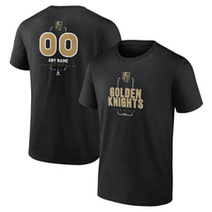 Vegas Golden Knights Personalized Name & Number Midfielder T-Shirt - Black T-shirts