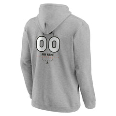 Philadelphia Flyers Personalized Name & Number Midfielder Pullover Hoodie - Gray Hoodies