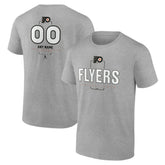 Philadelphia Flyers Personalized Name & Number Midfielder T-Shirt - Gray T-shirts