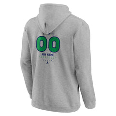 Vancouver Canucks Personalized Name & Number Midfielder Pullover Hoodie - Gray Hoodies