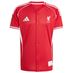 Liverpool Full-Button Baseball Jersey - Red for sale