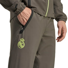 Real Madrid 2025/26 Tiro Vis Tech AEROREADY Travel Pants - Olive cheap