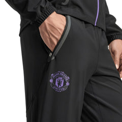 Manchester United 2025/26 Tiro Vis Tech AEROREADY Travel Pants - Black for sale
