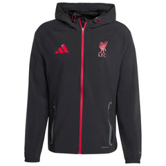 Liverpool 2025/26 Tiro Vis Tech Travel Jacket - Black for sale