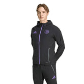 Manchester United 2025/26 Tiro Vis Tech Travel Jacket - Black cheap