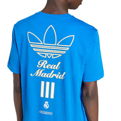 Real Madrid Terrace Icons Collection Graphic T-Shirt Discount - Blue