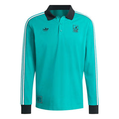 Liverpool Terrace Icons Long Sleeve Polo - Green on sale
