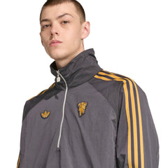 Manchester United Terrace Icons Half-Zip Jacket - Gray sale