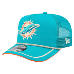 Miami Dolphins New Era Vintage Team Rope A-Frame Trucker 9FIFTY Snapback Hat - Aqua online