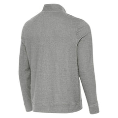 Detroit Red Wings Antigua 2025 NHL Stadium Series Subtle Quarter-Zip Top - Heather Black Tops