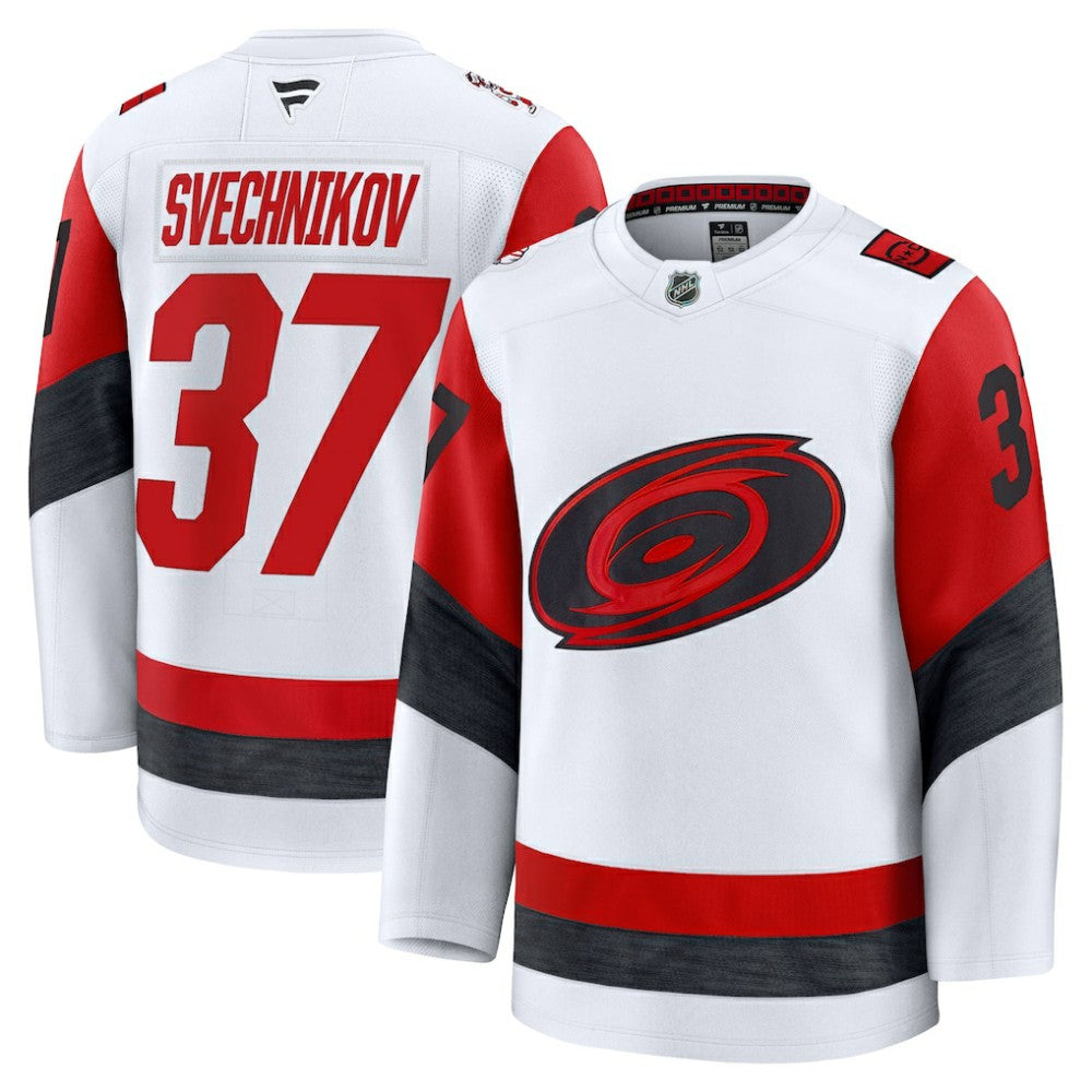 Andrei Svechnikov Carolina Hurricanes Fanatics Away Premium Jersey - White Jerseys