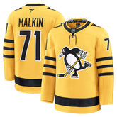 Evgeni Malkin Pittsburgh Penguins Fanatics Alternate Premium Player Jersey - Gold Jerseys