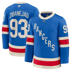 Mika Zibanejad New York Rangers Fanatics Centennial Premium Jersey - Blue Jerseys