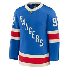 Mika Zibanejad New York Rangers Fanatics Centennial Premium Jersey - Blue Jerseys