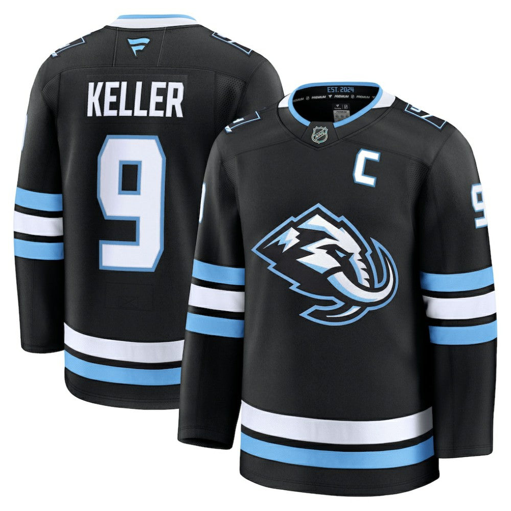 Clayton Keller Utah Mammoth Fanatics Home Premium Player Jersey - Black Jerseys