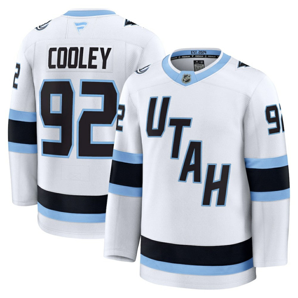 Logan Cooley Utah Mammoth Fanatics Away Premium Player Jersey - White Jerseys
