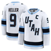 Clayton Keller Utah Mammoth Fanatics Away Premium Player Jersey - White Jerseys