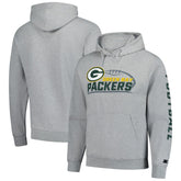 Green Bay Packers Starter Vintage Pullover Hoodie - Heather Gray outlet