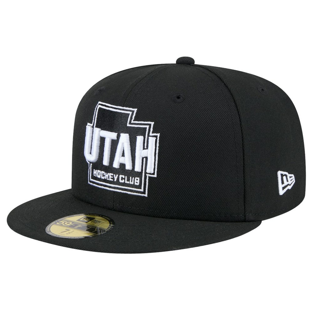 Utah Mammoth New Era State Shape 1st Season 59FIFTY Fitted Hat - Black Hats
