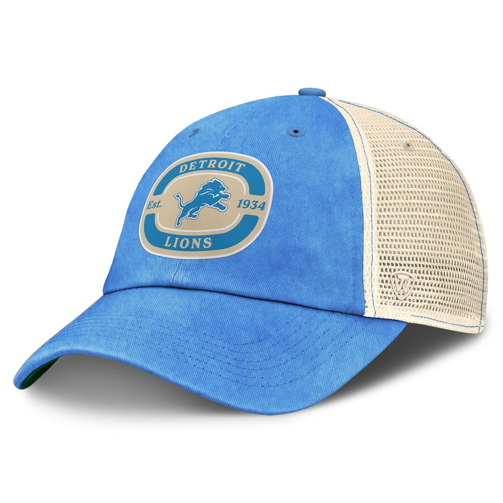 Detroit Lions Top of the World Team Patch Adjustable Hat - Blue sale