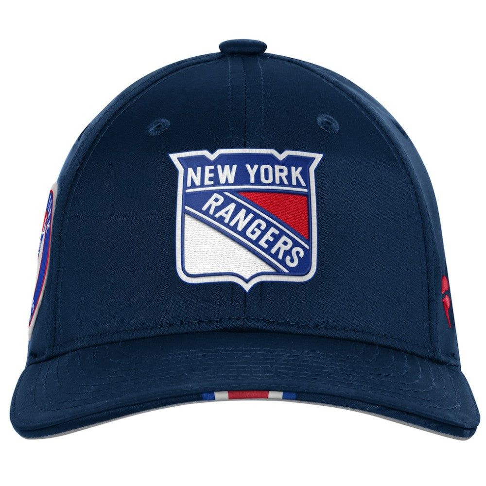 New York Rangers Fanatics Youth 2025 NHL Draft Authentic Pro On-Stage Podium Adjustable Hat - Navy Hats