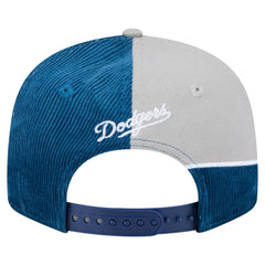 Los Angeles Dodgers Retro Split Corduroy Snapback Hat Royal/Gray