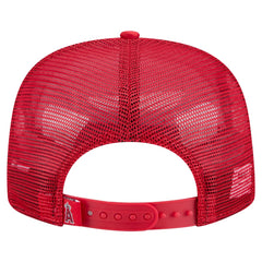 Los Angeles Angels Retro Satin Script Golfer Adjustable Hat Red