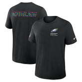 Philadelphia Eagles Tall 2025 NFL Crucial Catch Tri-Blend Dri-FIT T-Shirt - Black outlet