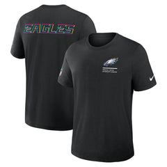 Philadelphia Eagles Tall 2025 NFL Crucial Catch Tri-Blend Dri-FIT T-Shirt - Black outlet