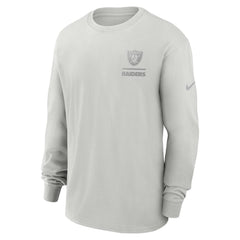Las Vegas Raiders Essential Heavy Max90 Long Sleeve T-Shirt - Gray discount
