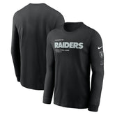 Las Vegas Raiders Play to Win Essential Long Sleeve T-Shirt - Black discount